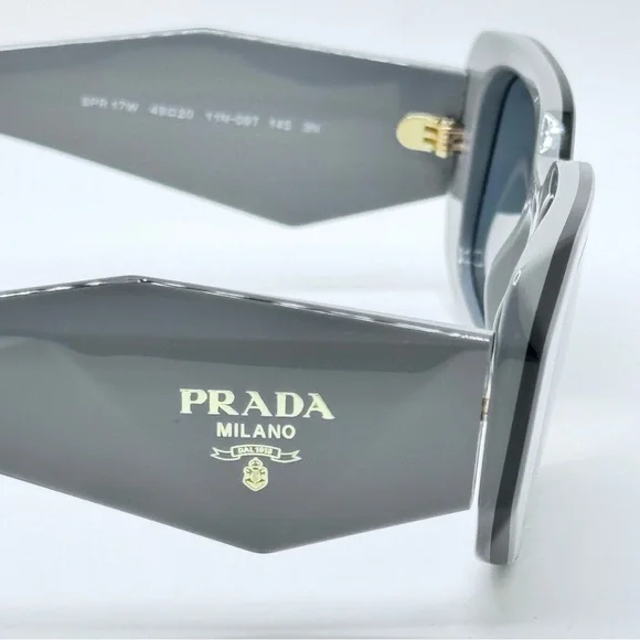 Prada - Sunglasses Symbole PR17WS - Marble Grey / Black, NIB 49-20-145 - Picture 13 of 16